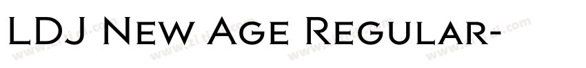 LDJ New Age Regular字体转换